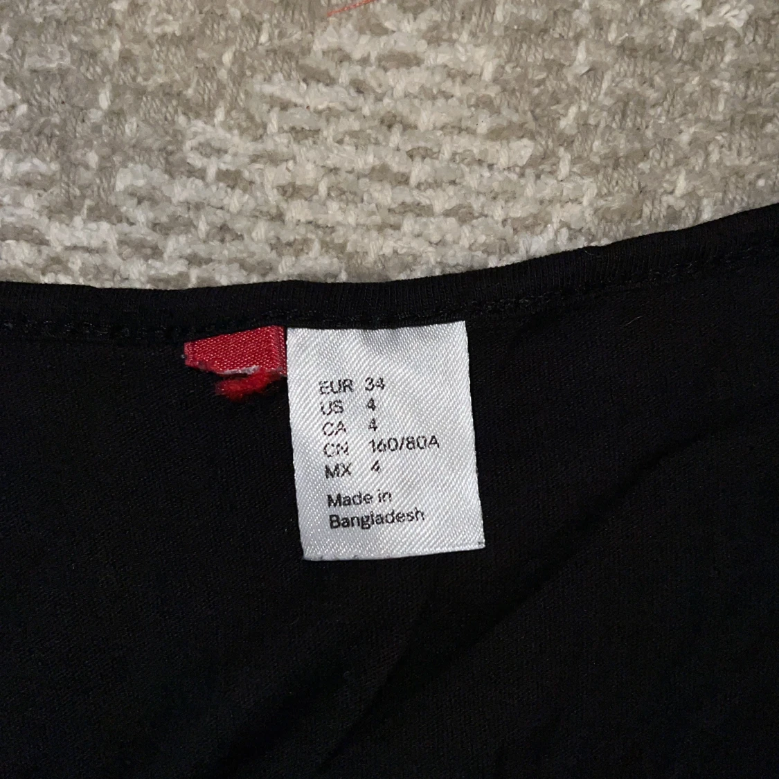 Svart linne stl 34 - 90