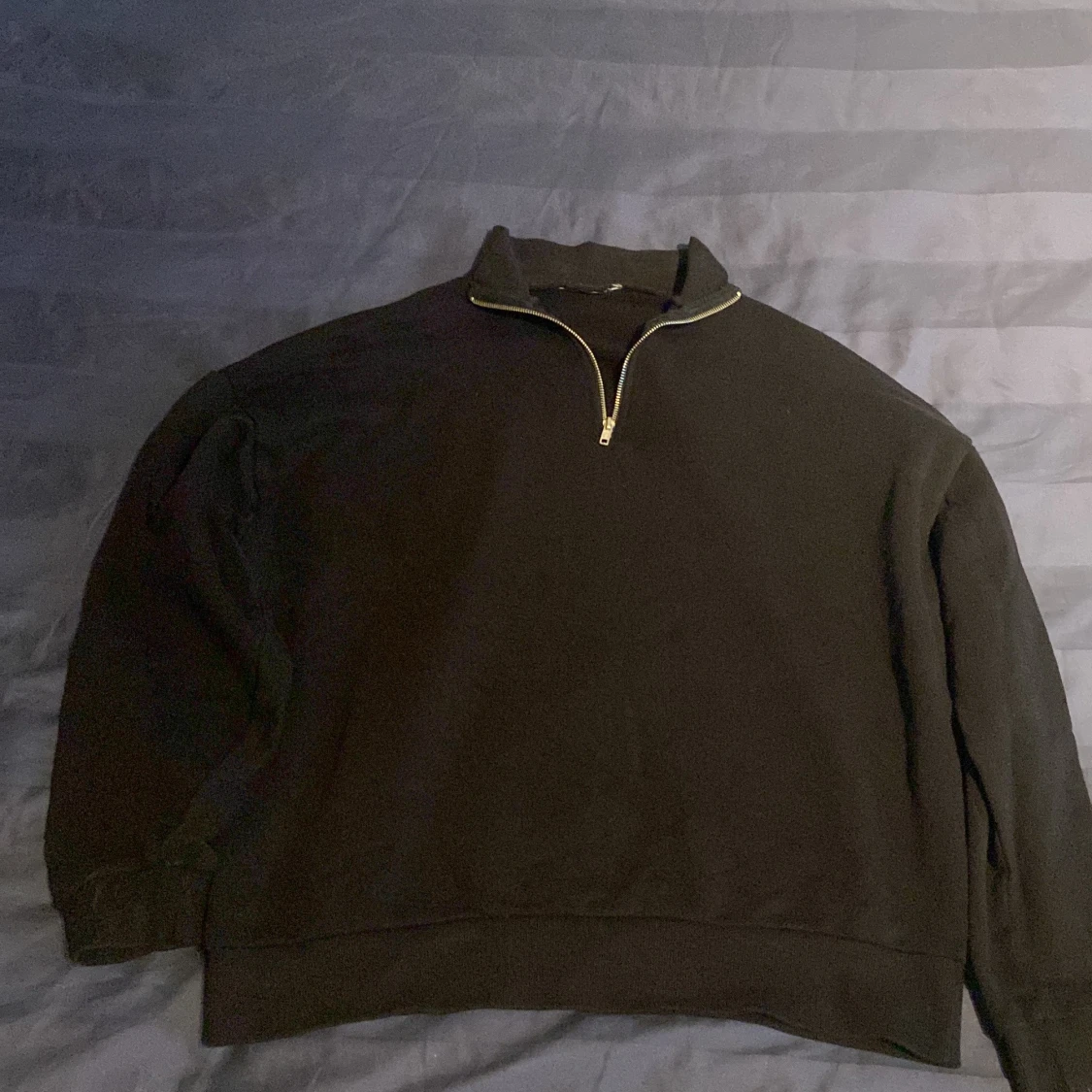 Halv zip hoddie oversize - 90