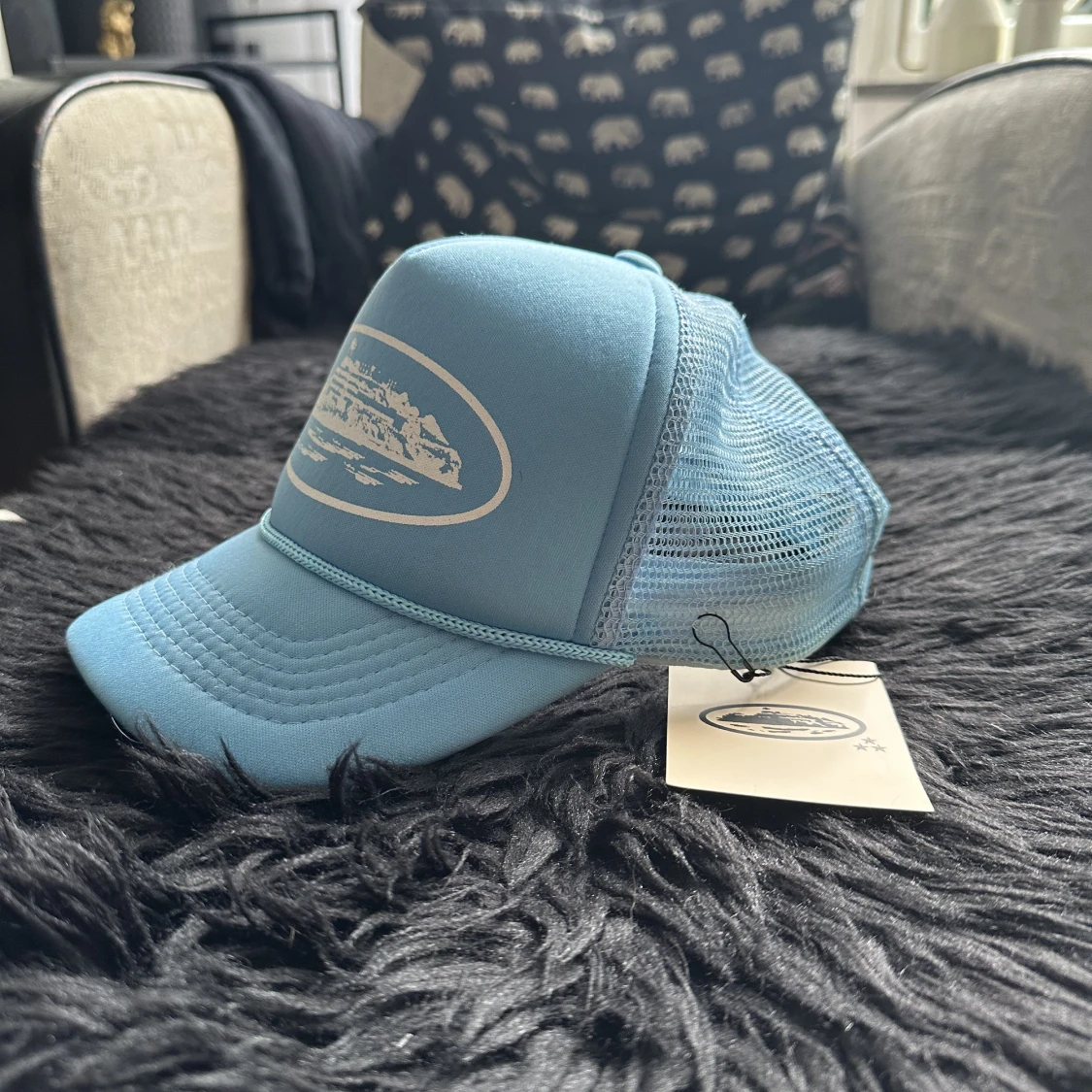 Corteiz Truckerhat Babyblue