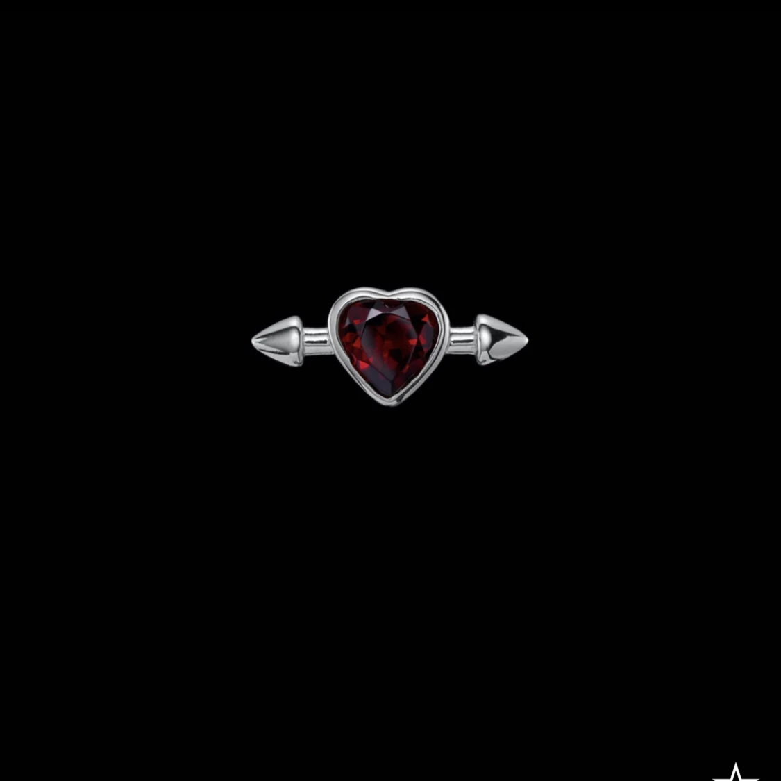 Maria Nilsdotter Pierced Heart Örhängen