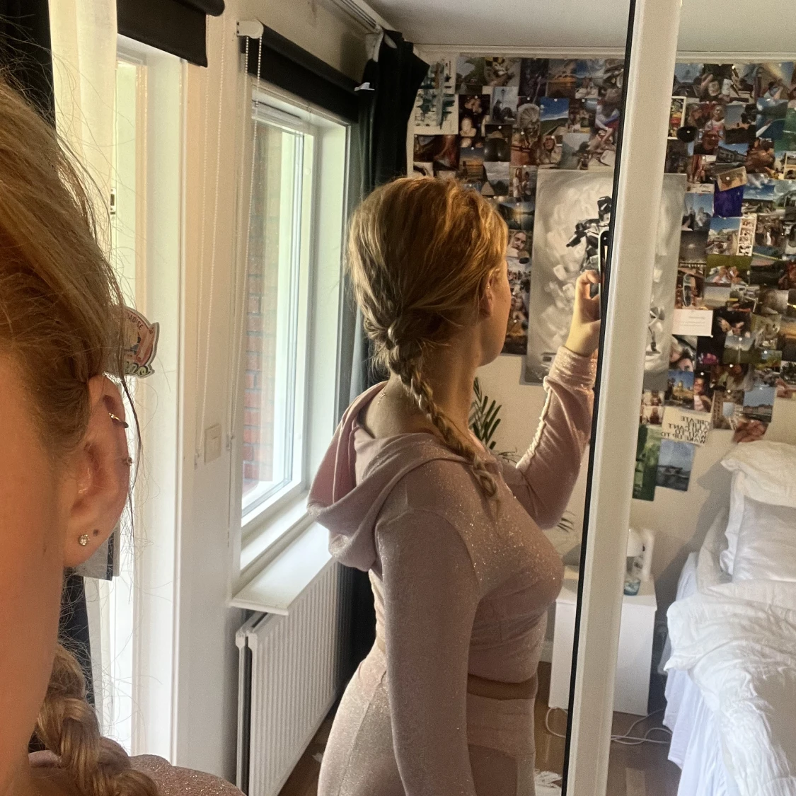 Rosa glittrigt set - 91