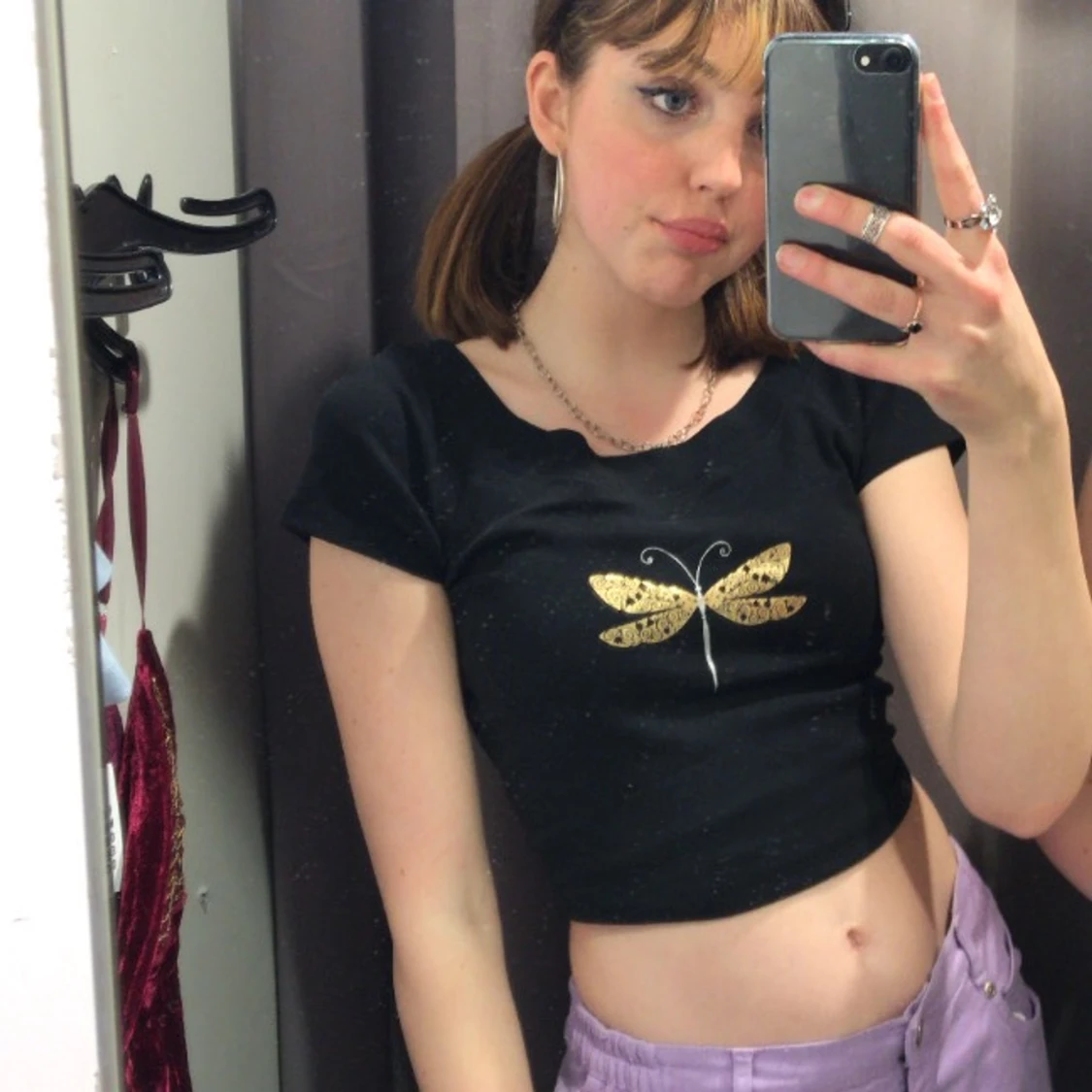 Svart söt topp!🐼