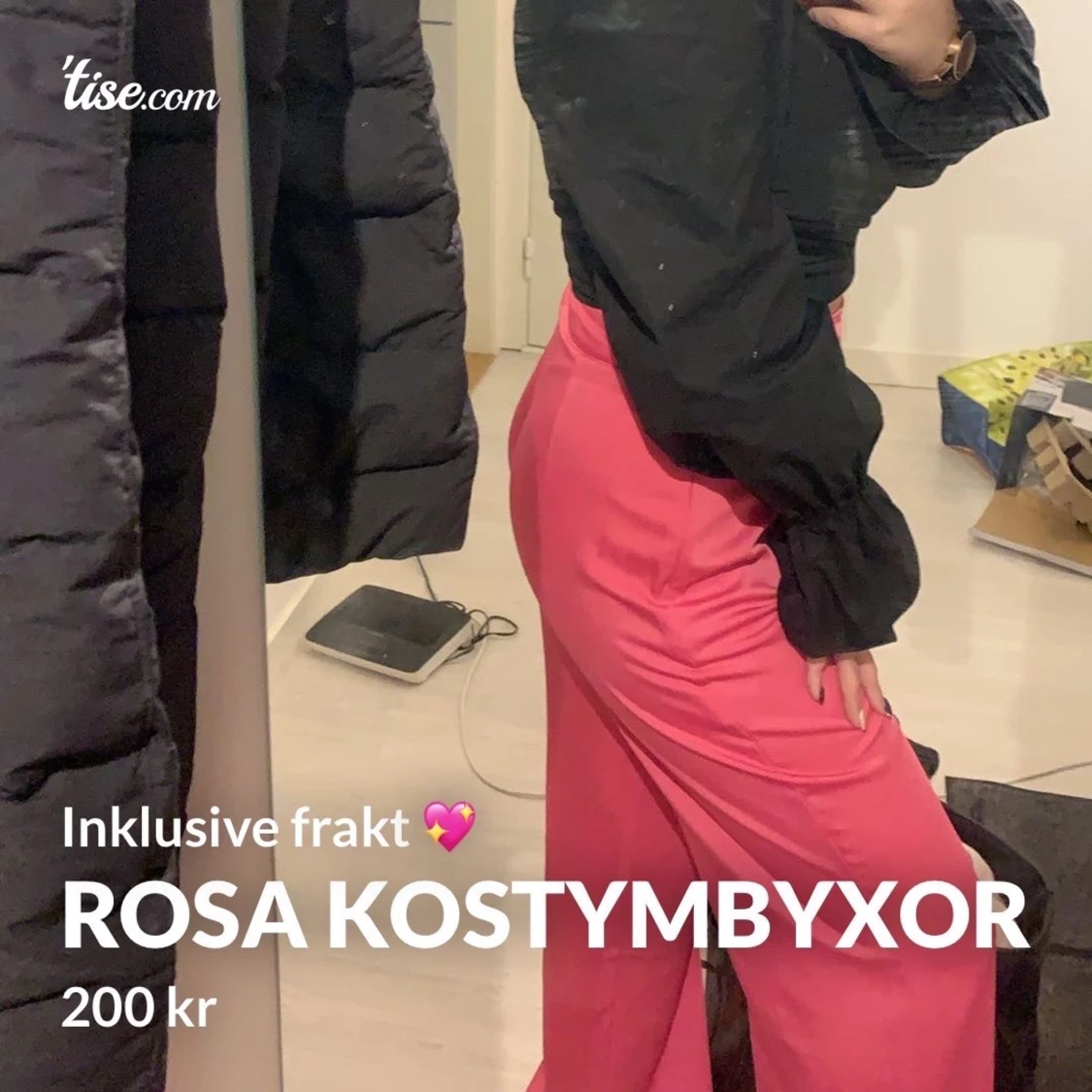 Rosa kostymbyxor