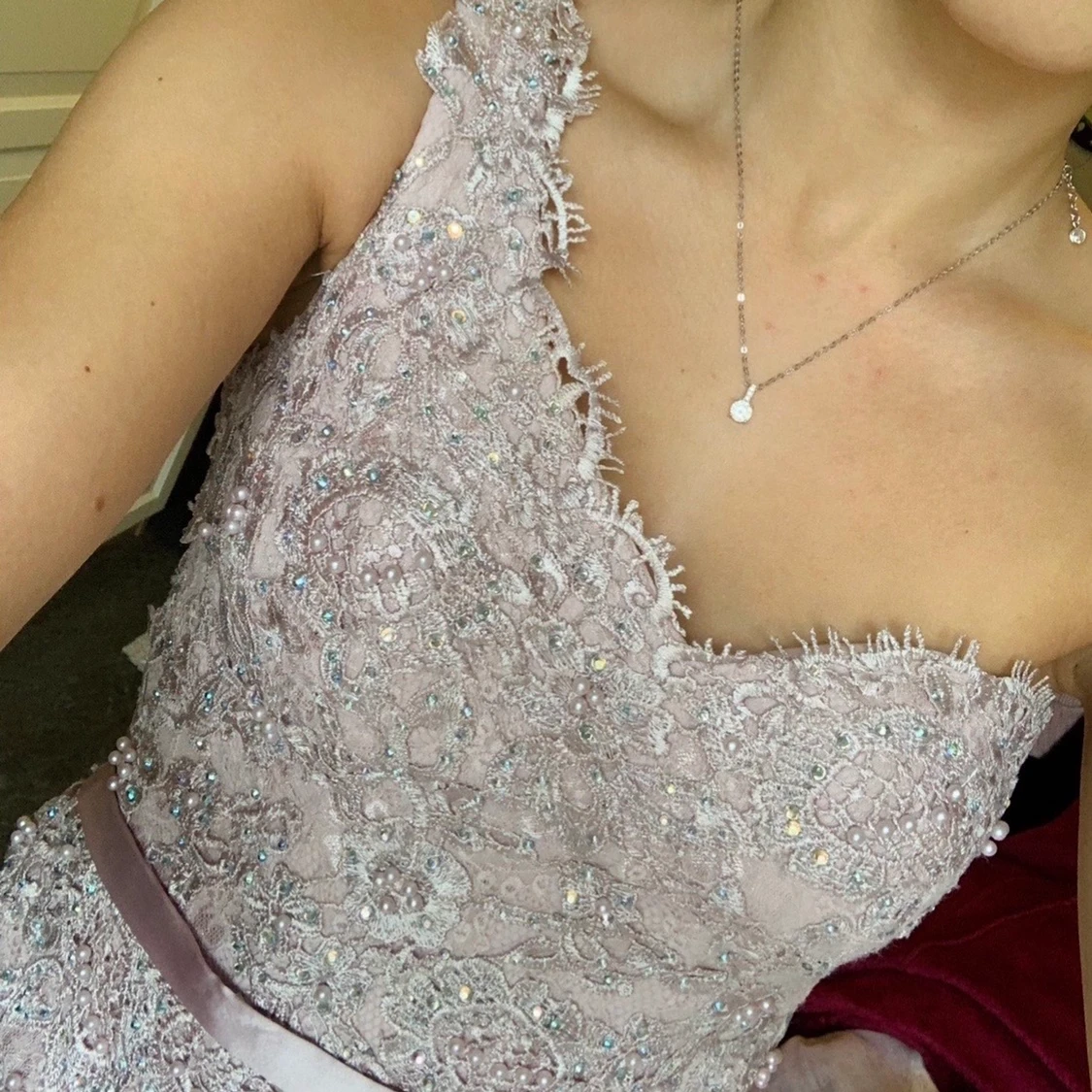 Mauve festklänning  - 90