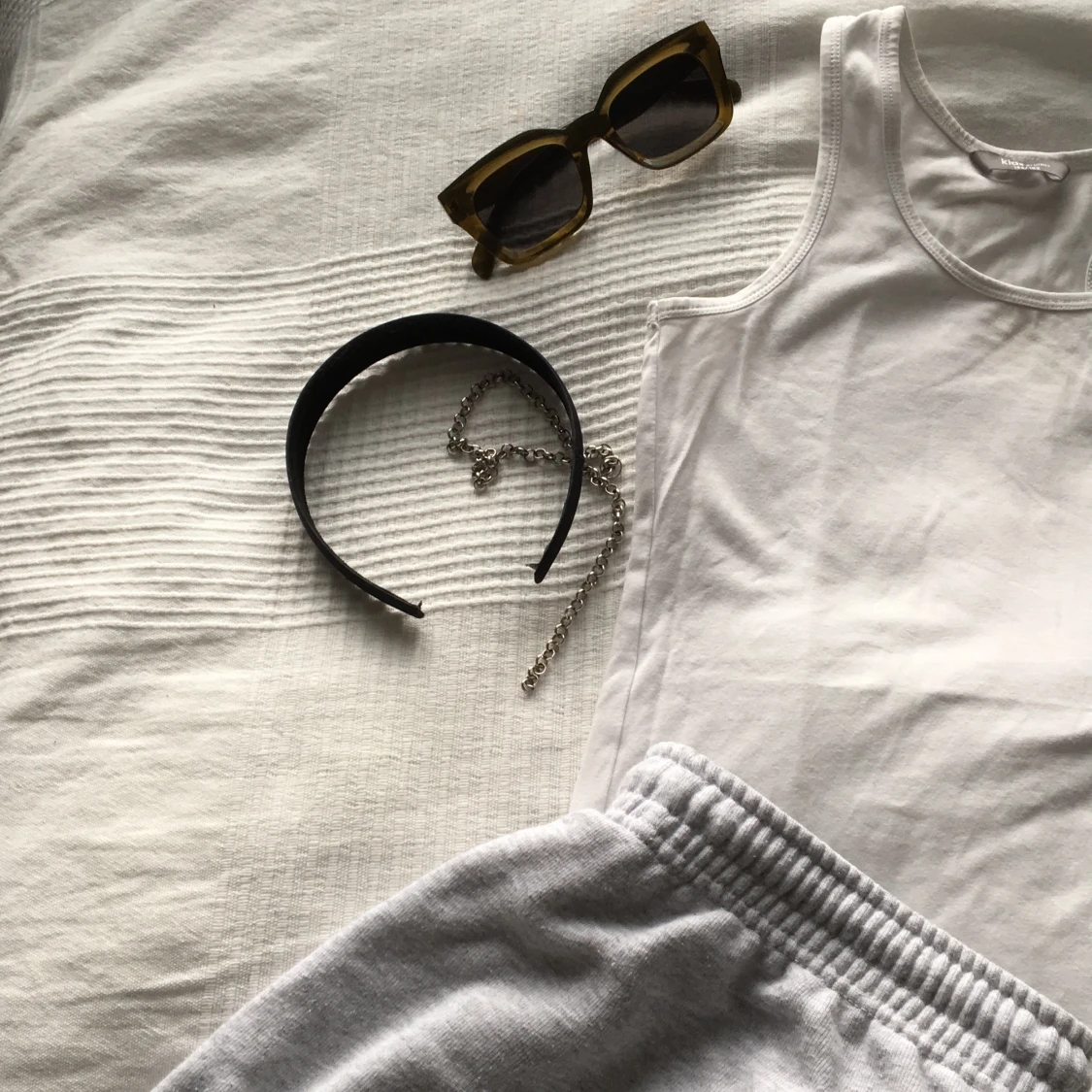 Vitt linne i bomull - 91