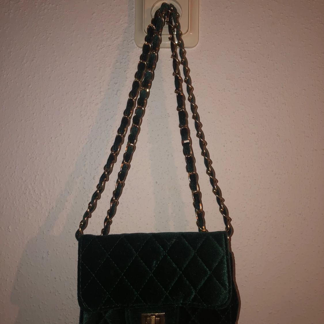 Grön Samet väska - 90