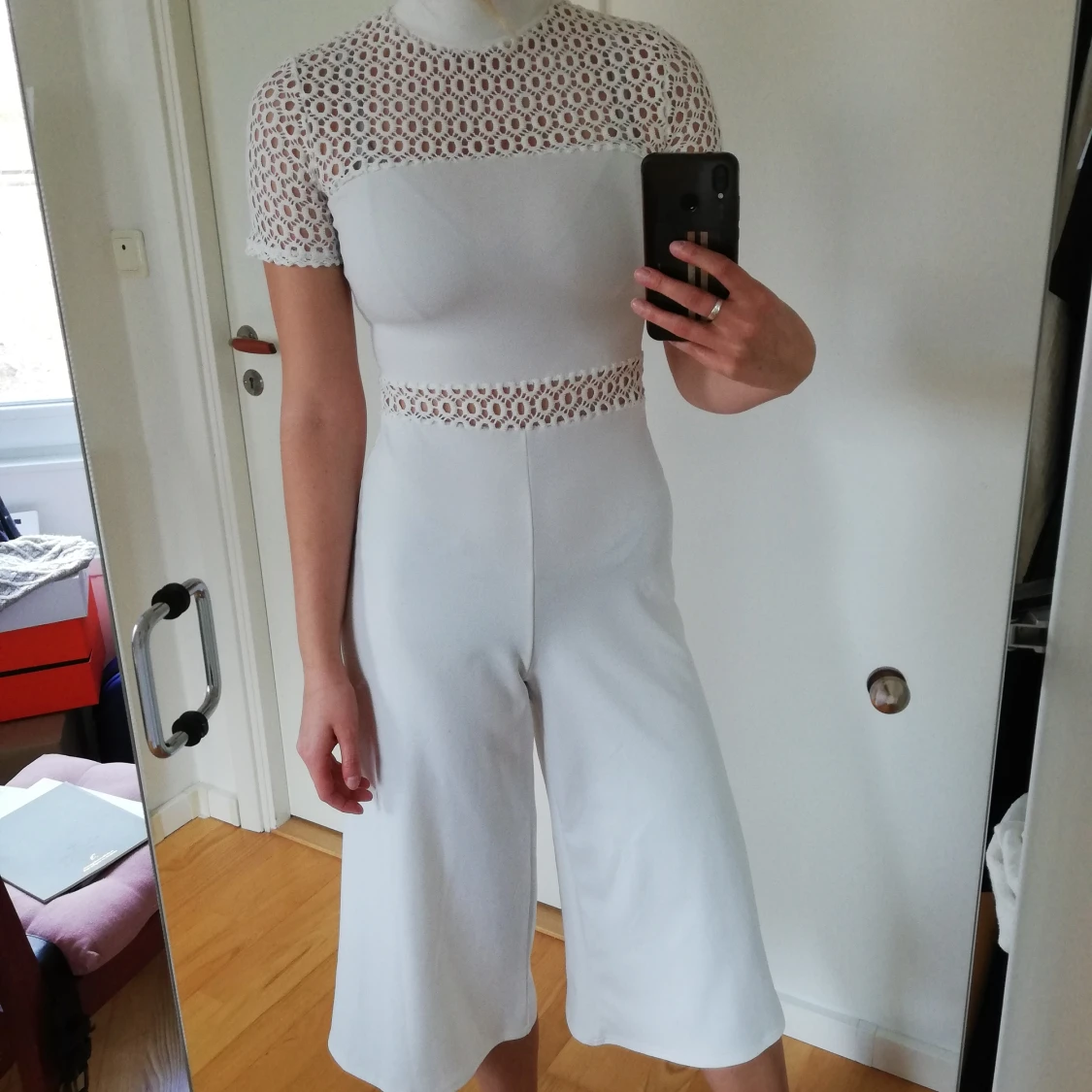 Vit boohoo jumpsuit strl 36 - 90