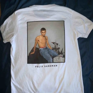 Felix Sandman merch - Jag står för frakt💜Snygg Felix Sandman merch, köpt 2018 på en konsert men använd typ 1 gång (nyskick!) stort tryck på ryggen och text ”emotions” på framsidan (nypris ca 300 tror jag)
