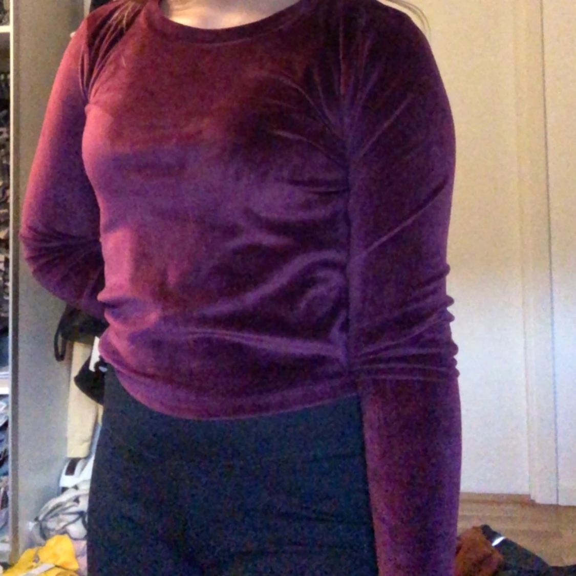 Sammetliknande tröja