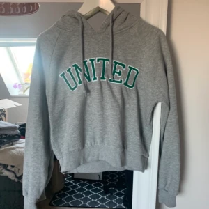 Hoodie  - Grå fin hoodie från New Yorker med grönt tryck på bröstet, hyfsat mycket använd, har en del noppror. Stlr M |köpare står för frakten 😊