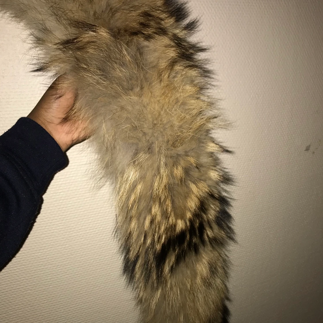 Stor äkta pälskrage