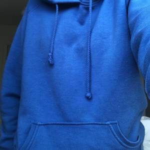 Blå hoodie från bikbok, 200 kr inklusive frakt. Sitter oversized på mig som är 170 cm lång<3