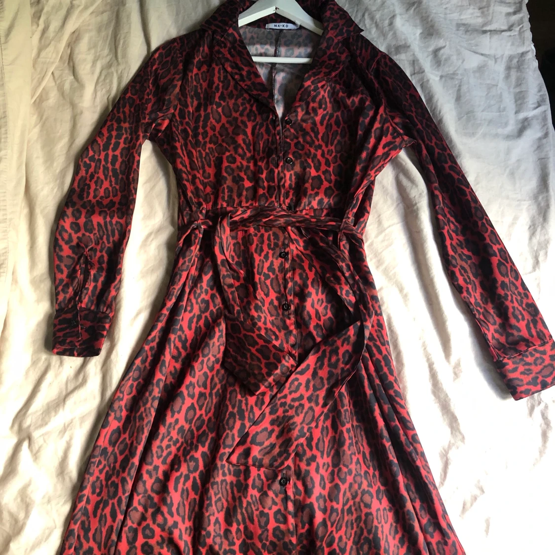 Skjortklänning i leopard