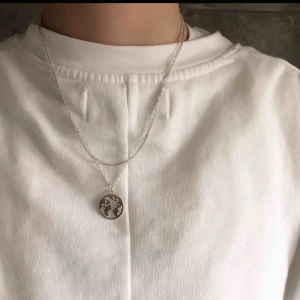  - Hej! Vi är ett UF företag som säljer smycken för att uppmärksamma de miljöproblem som pågår. För varje sålt smycke kommer vi skänka 5kr till WWF’s akutinsamling för klimatet. Ovanför ser ni vårt halsband i silverfärg! 🌍 