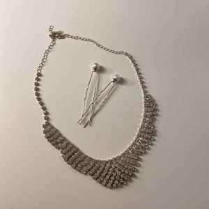  - Super glittrigt halsband och 2 st hår uppsättningspinnar, allt för 40kr Frakt tillkommer