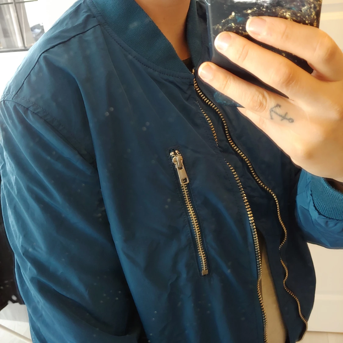 Blå vårjacka strl M - 90