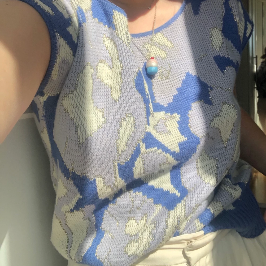 Mönstrad pullover - 90