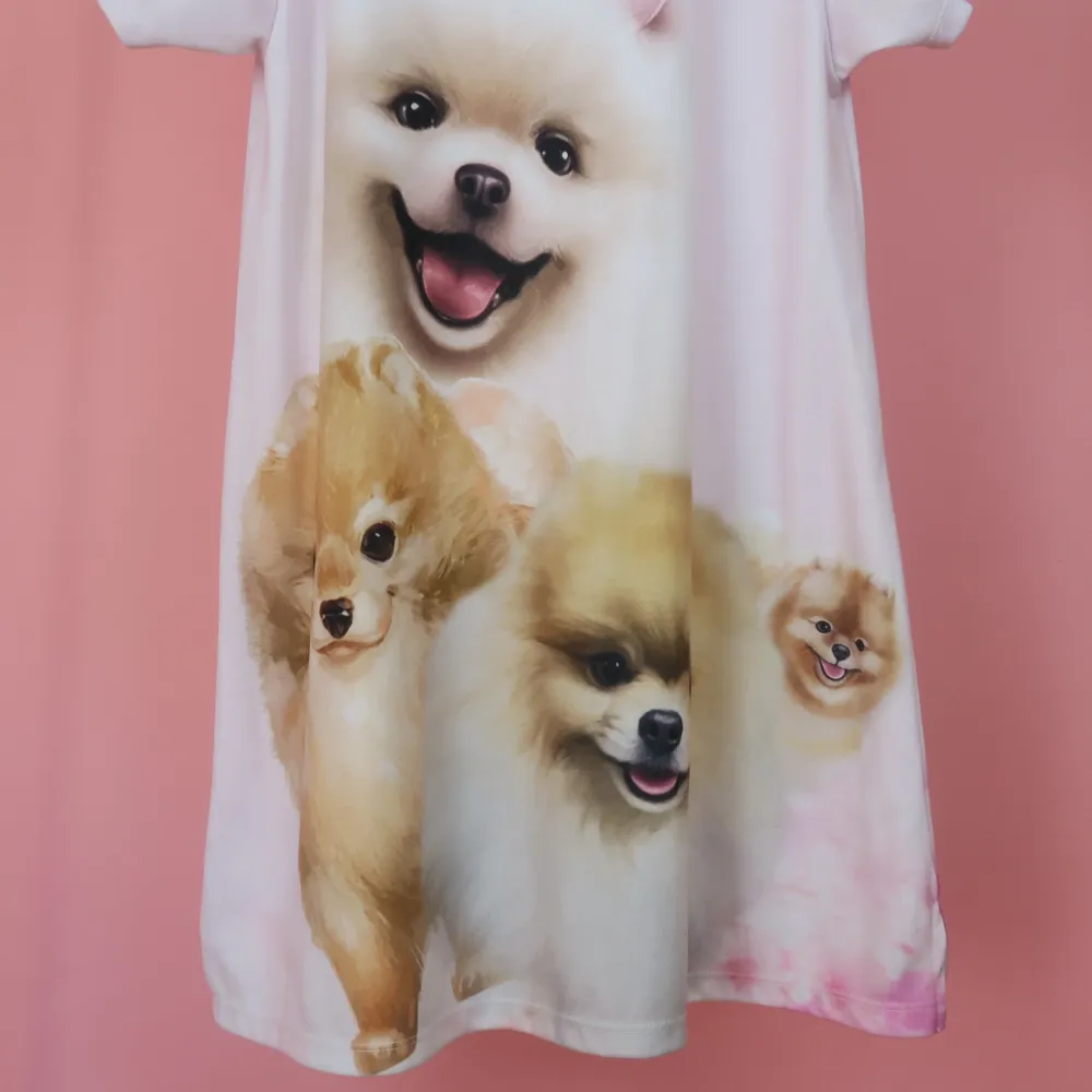 Helt ny/oanvänd babydoll klänning med pomeranian motiv 💕 . Klänningar.