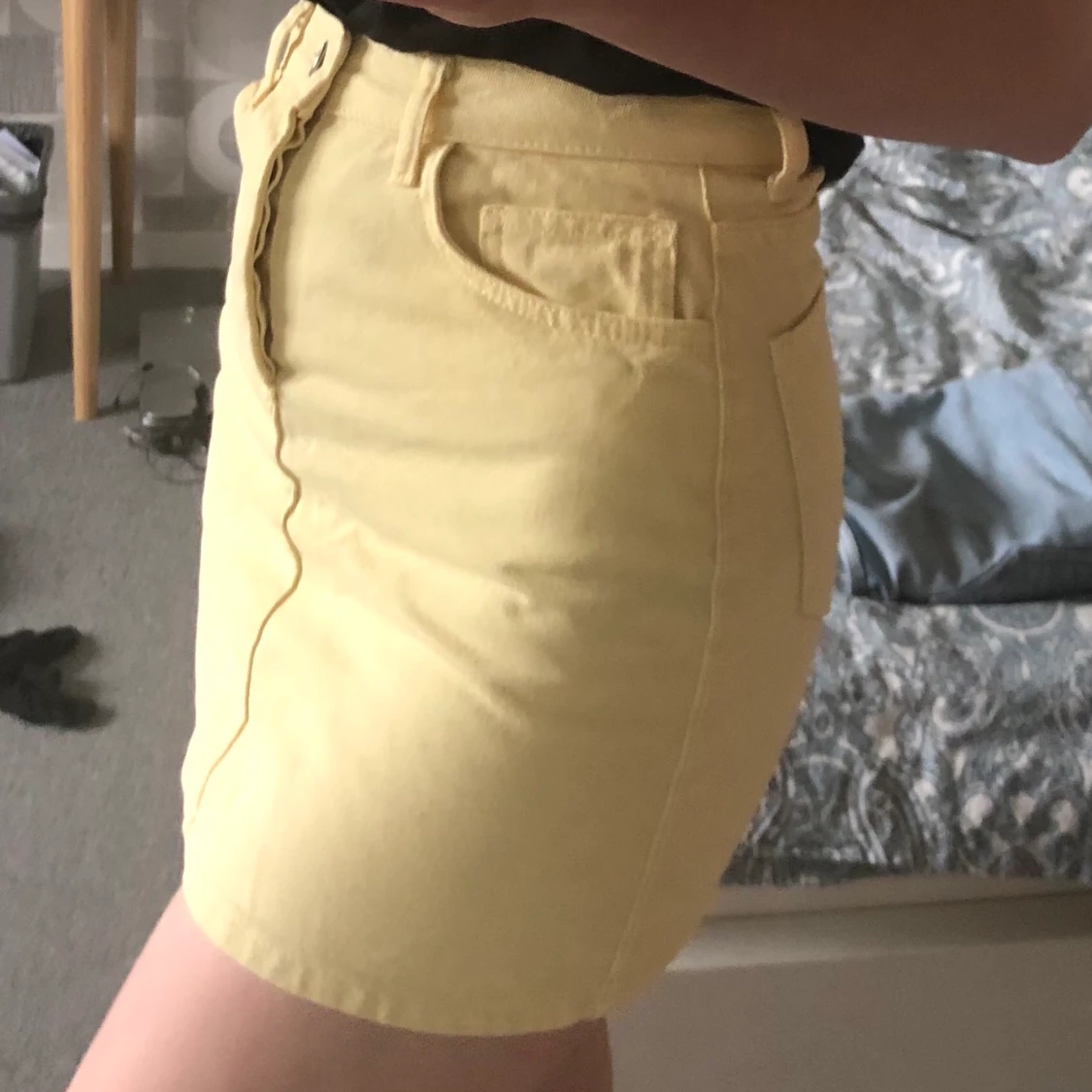 Gul jeanskjol strl XS/S - 90