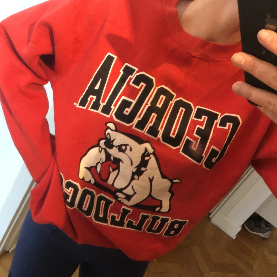 Retro collegetröja Georgia Bulldog - 91