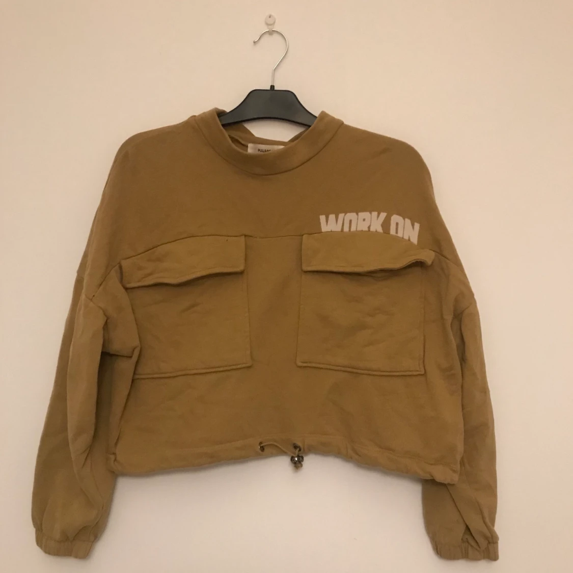 Gul/brun sweatshirt - 90