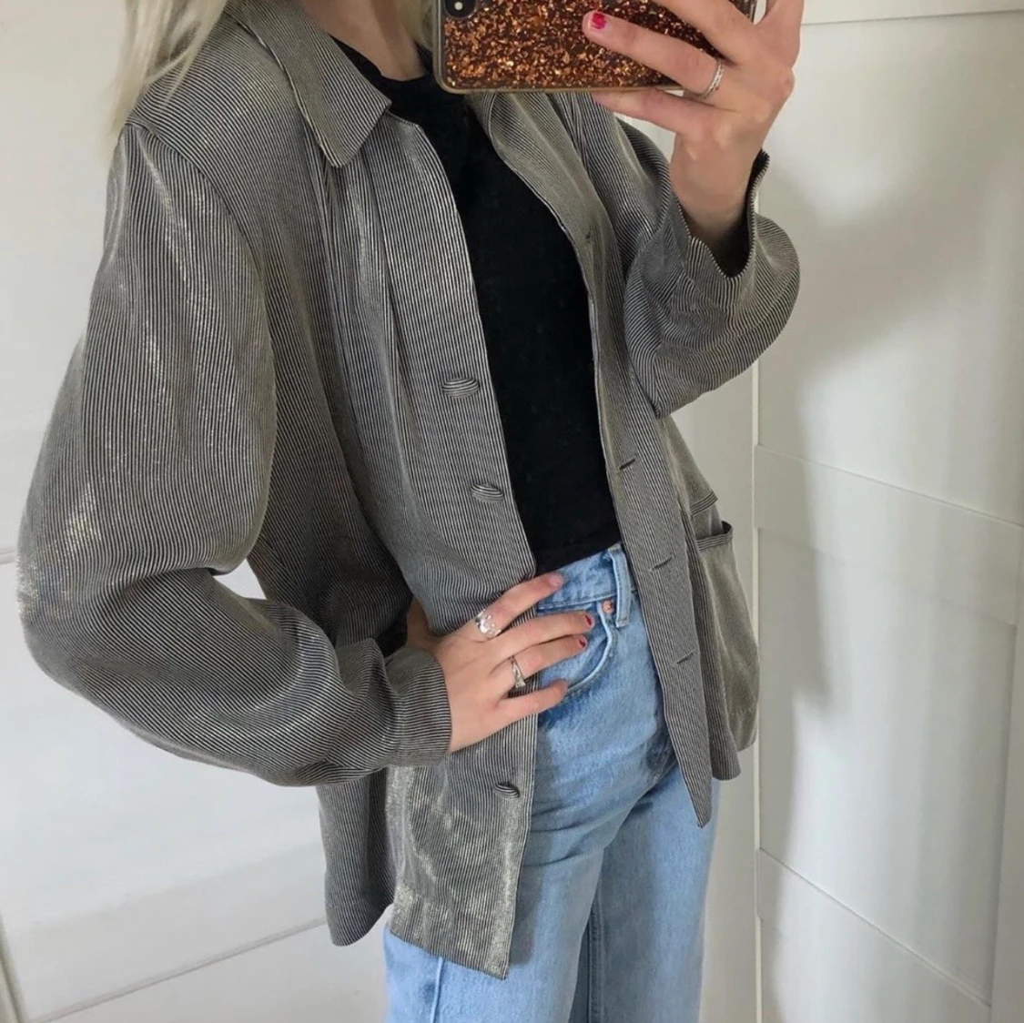 Glittrig blazer - 90