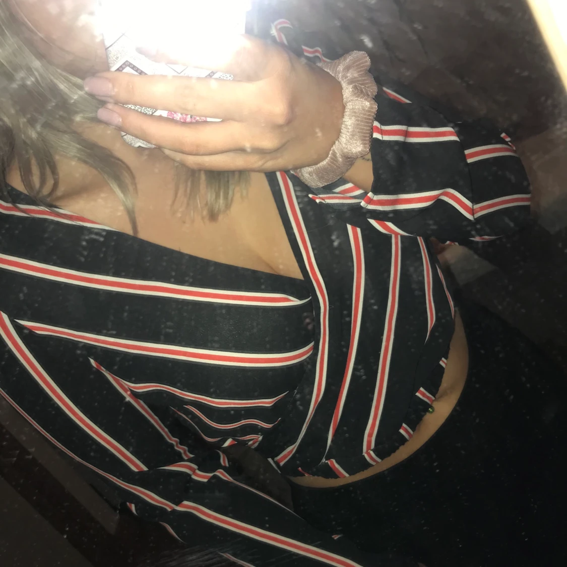 Randig omlott topp - 90