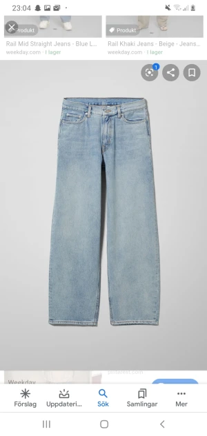 Weekday Rail Miami Blue 32/30 - Weekday jeans köpta i sommras, men nu har jag vuxit ur dem. Super sköna. Nypris 600 kr. Frakt tillkommer för köparen