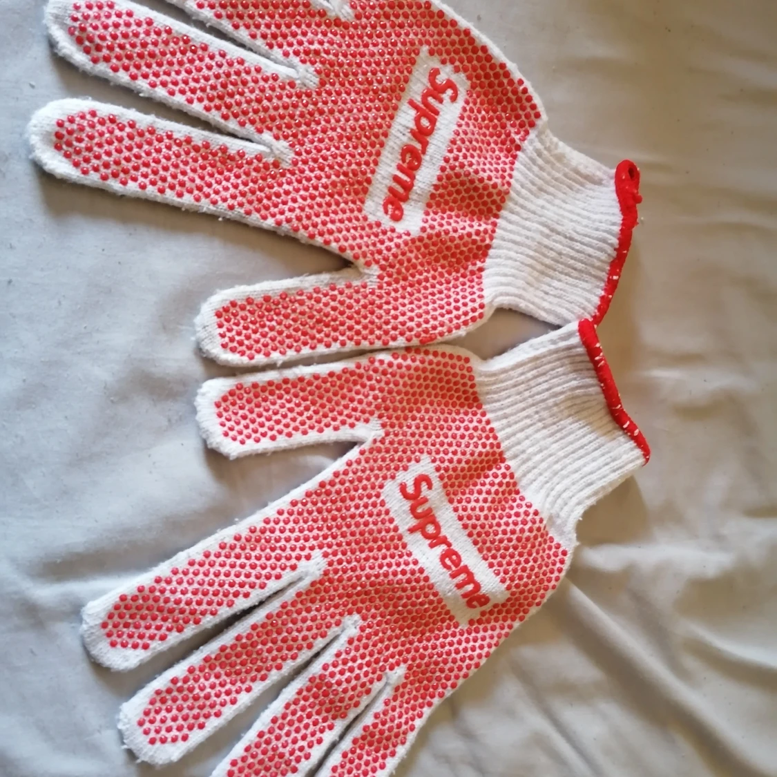 Supreme Grip Work Gloves White