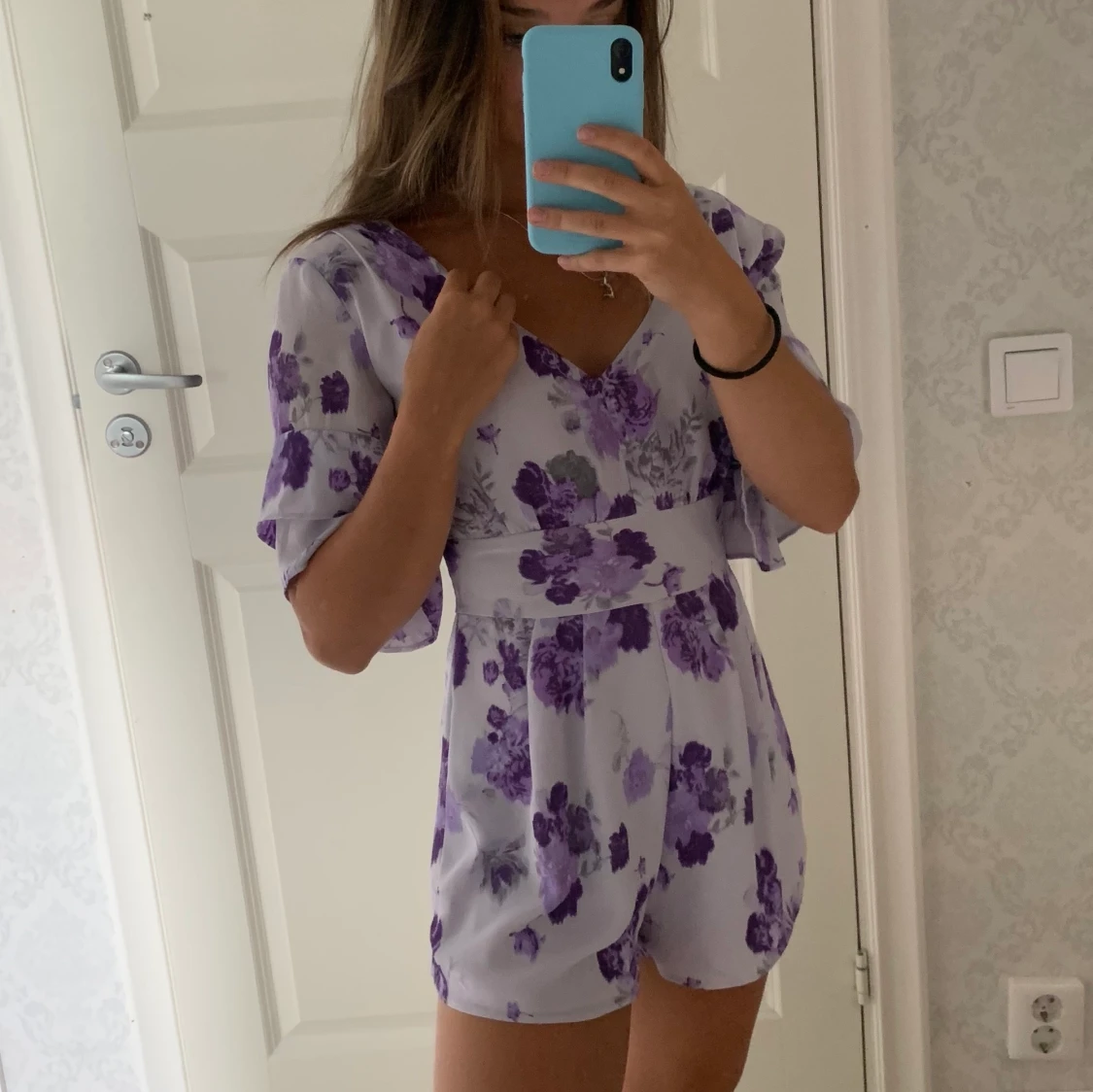 Lila byxdress storlek:xs/s