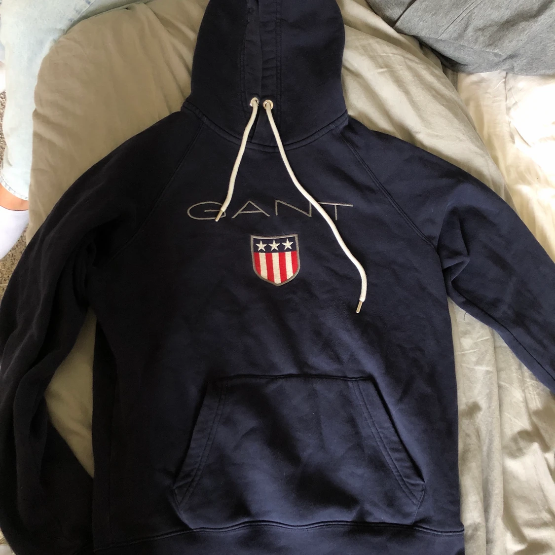 Blå Gant hoodie 
