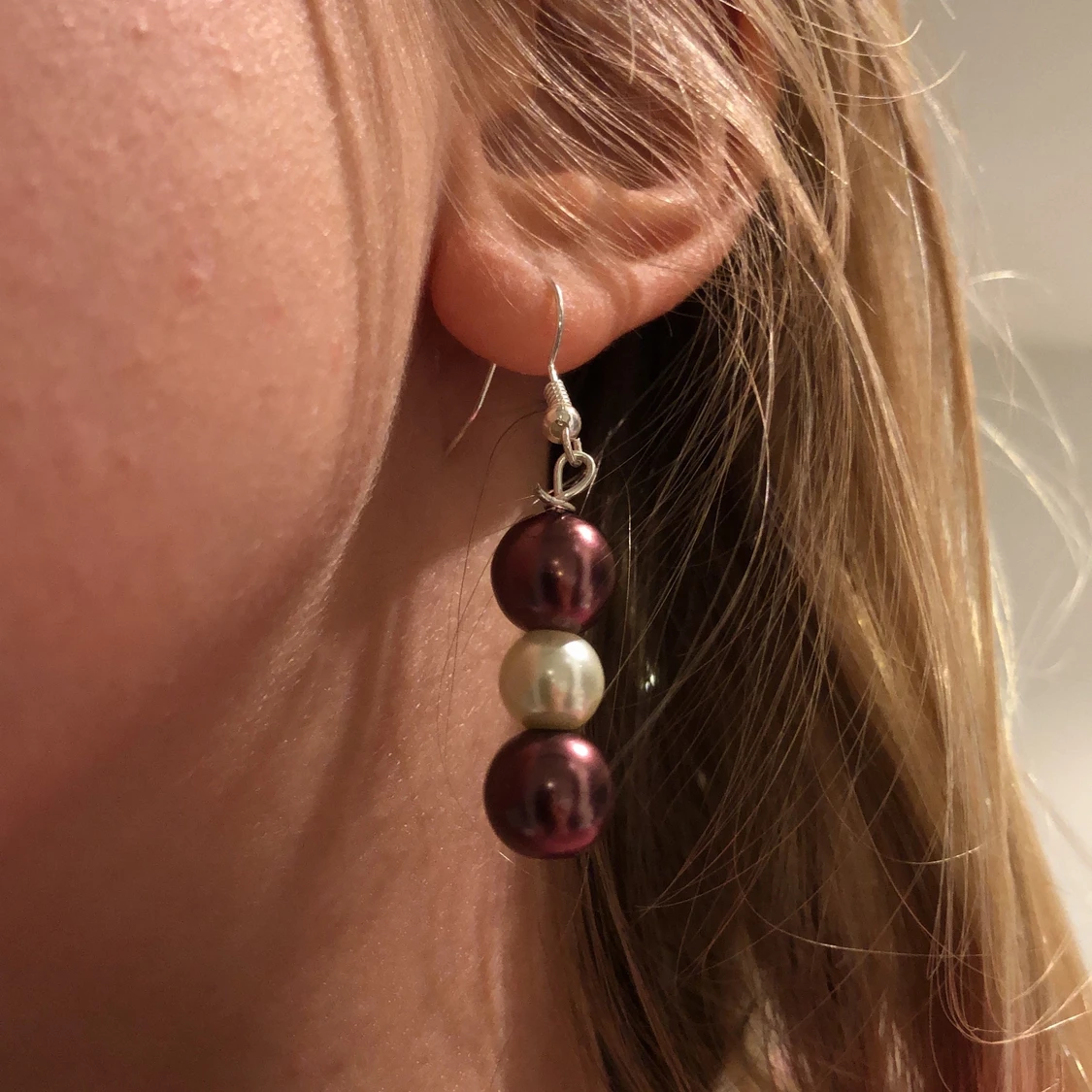 Äkta silver örhängen  - 90