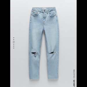 Fina zara jeans som är använda en gång så de är i väldigt bra skicka. De är i storlek 38 men passar även en 36a💖 