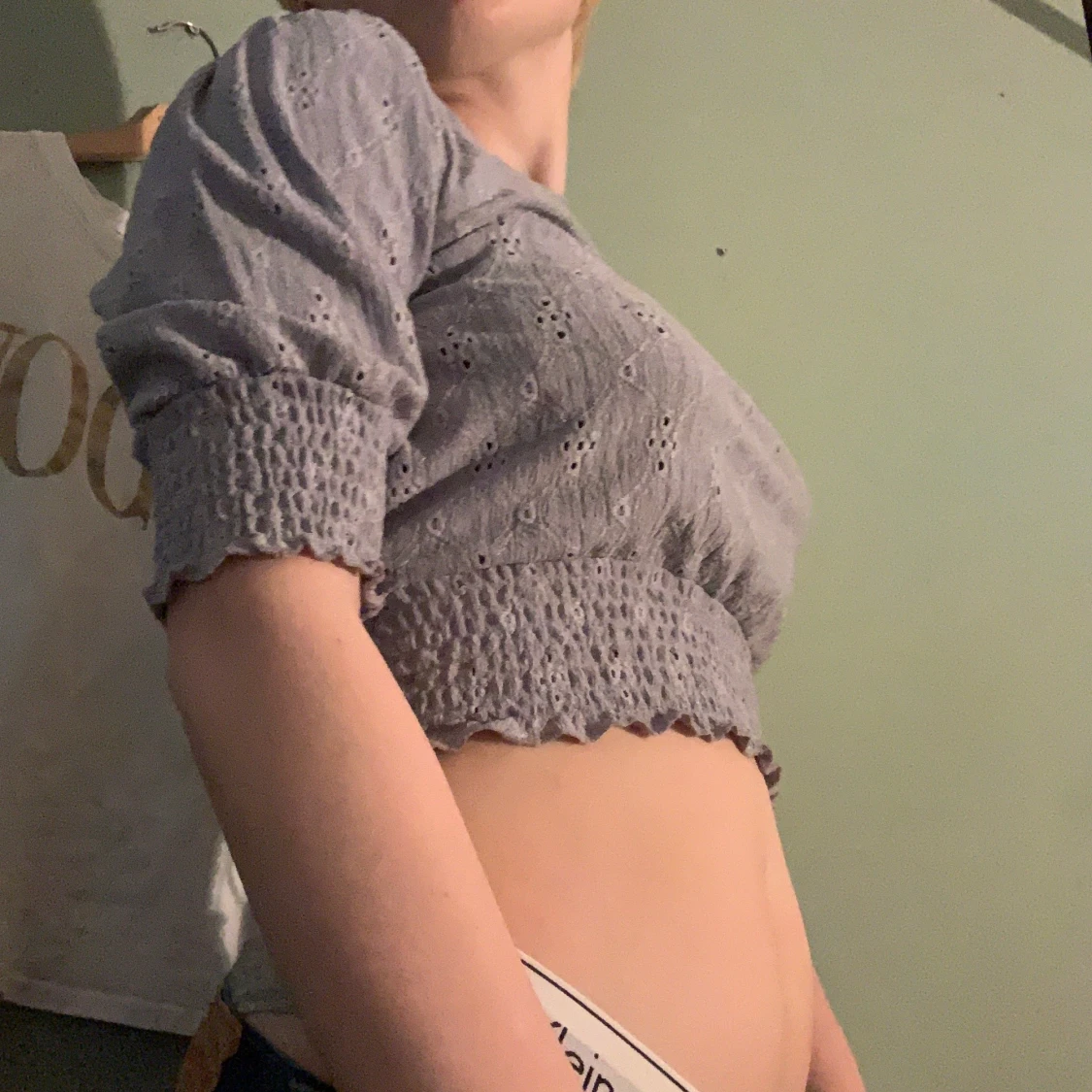 Lila spets magtröja - 90