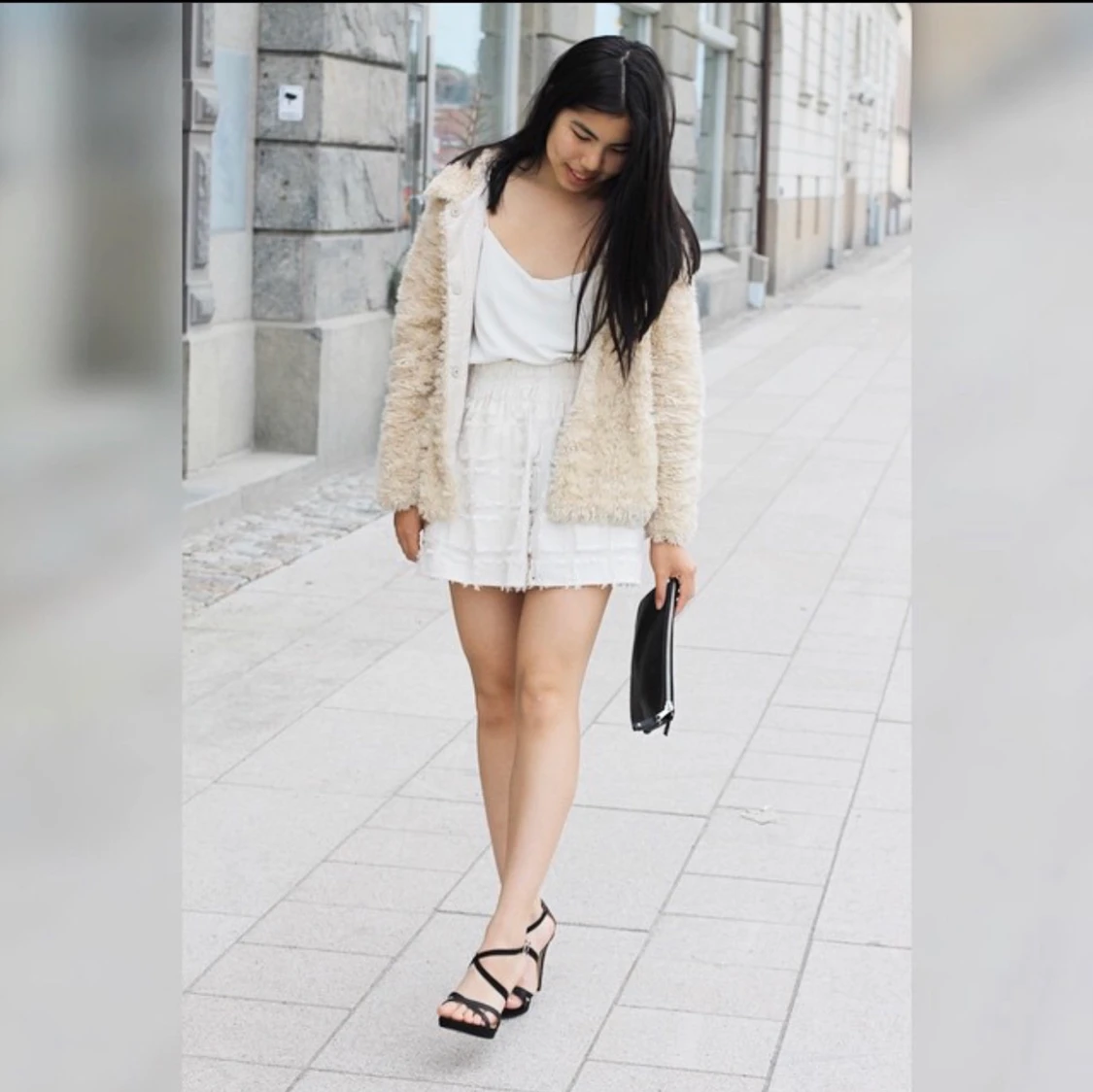 Vit kjol, HM strl cs - 90