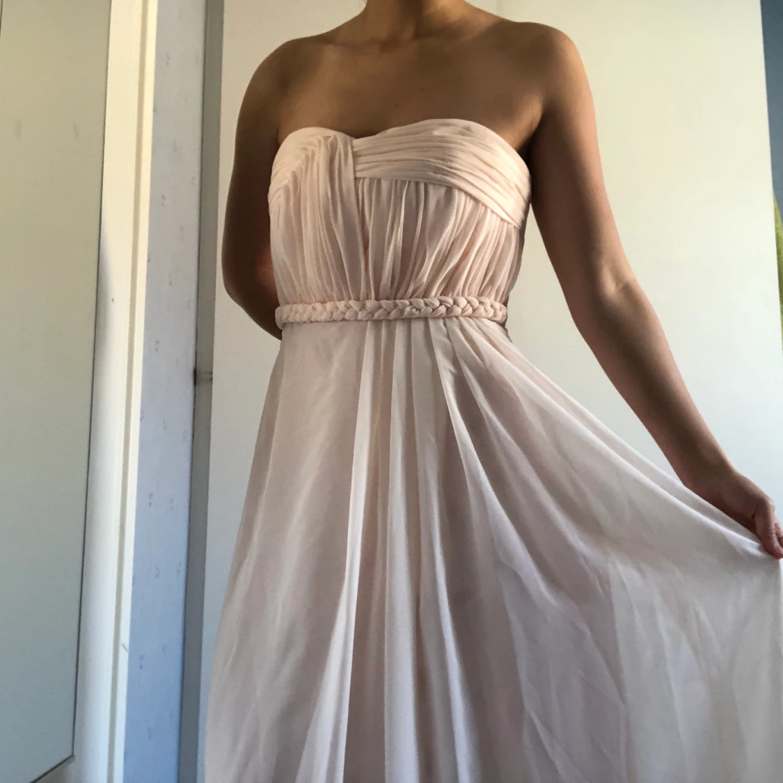 Puderrosa maxiklänning