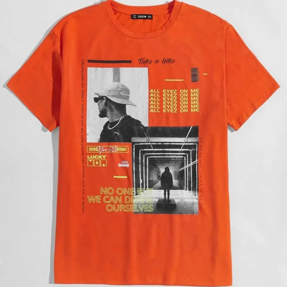 Ascool orange tshirt från shein i storlek S, helt ny aldrig använd. Hämtas i lkpg eller så står köpare för frakt💓 !!HÖGSTA BUD 250 KR!!. T-shirts.