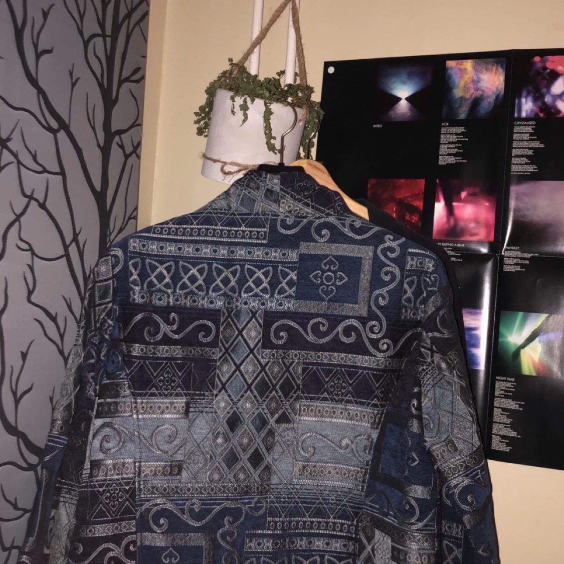 vintage mönstrad tygjacka - 91