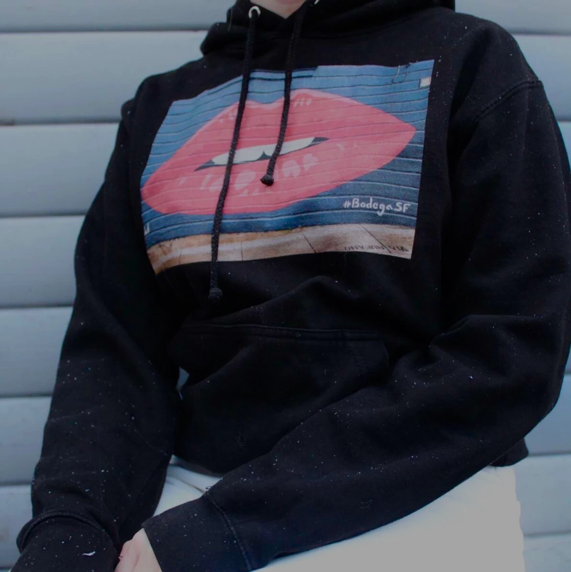 Svart The Cool Elephant hoodie - 90