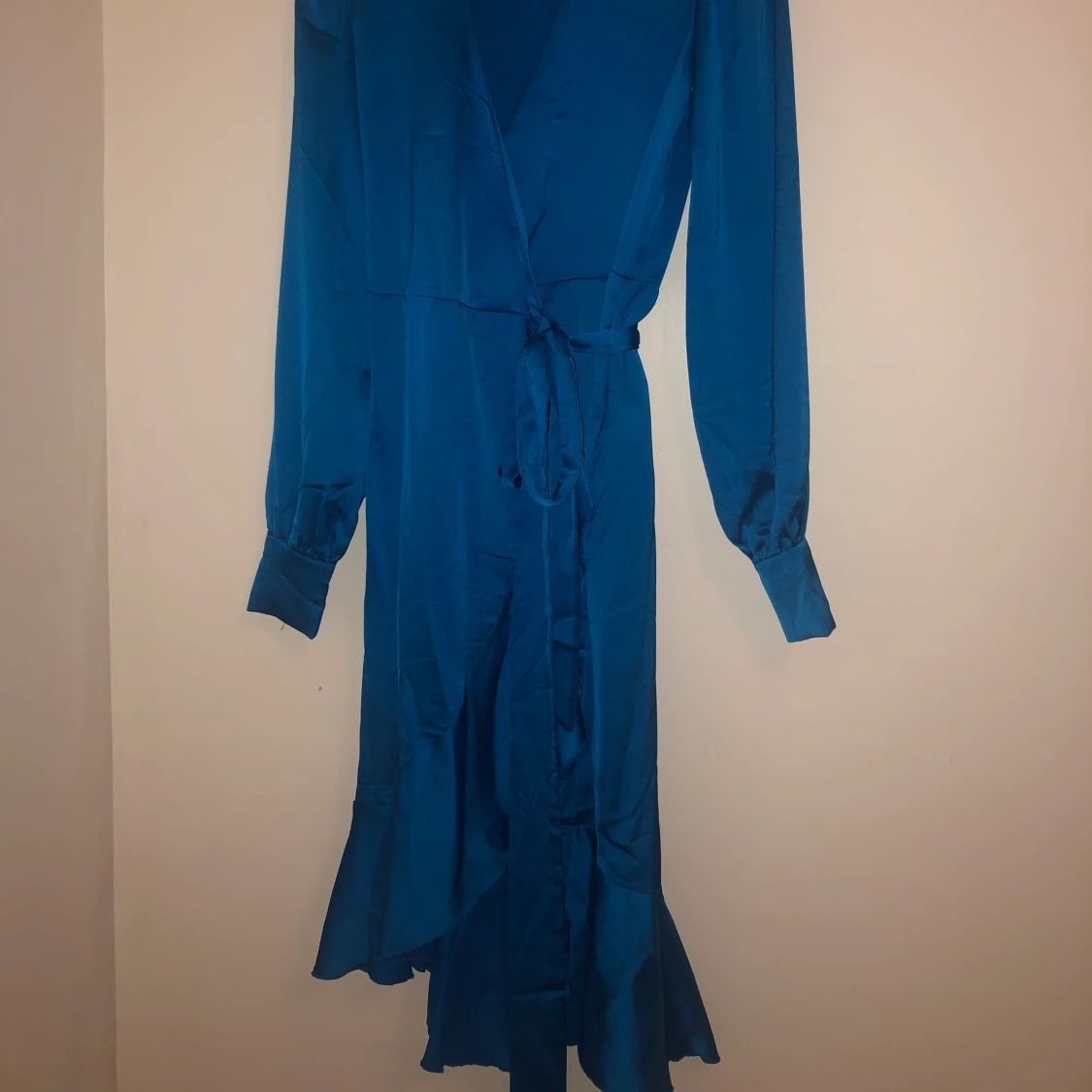 Blå omlottklänning, Bik Bok, XS