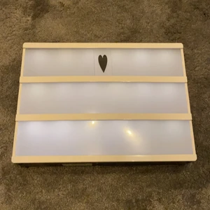 Lightbox  - Lightbox knappt använd, alla bokstäver finns med. Skicka PM för intresse!💛💛
