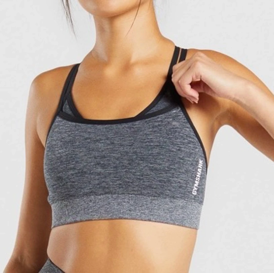 GYMSHARK - ADAPT MARL SEAMLESS SPORTS BRA