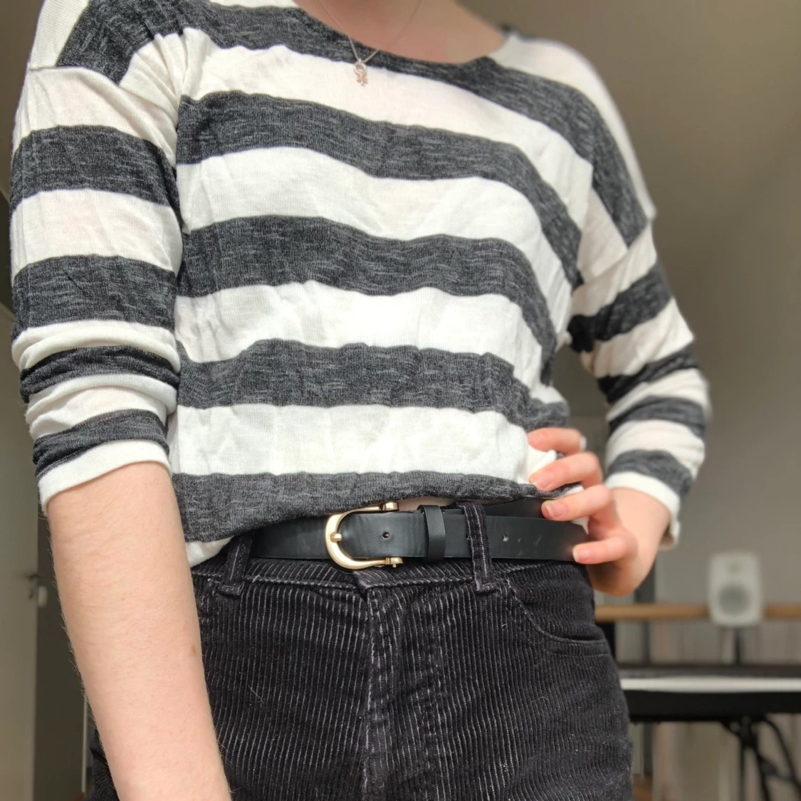 Supermjuk randig tröja i strl 34-36