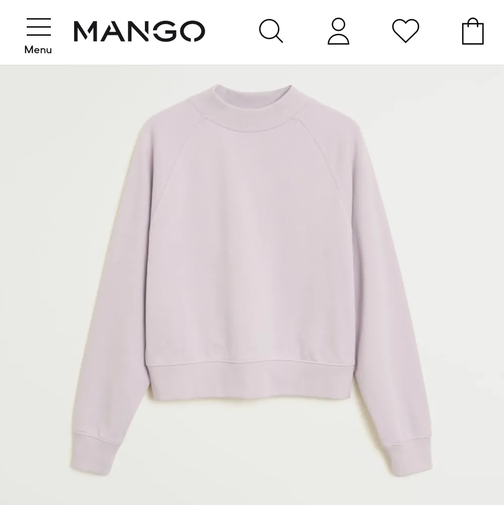 Lila sweatshirt från Mango storlek M men passar lika bra till en S. Endast använd en gång.💜. Tröjor & Koftor.