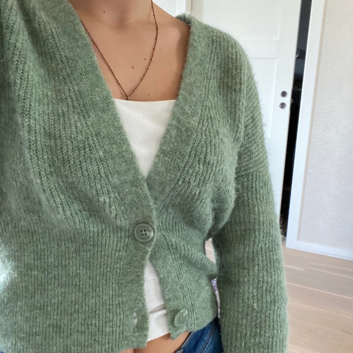 Stickad cardigan 