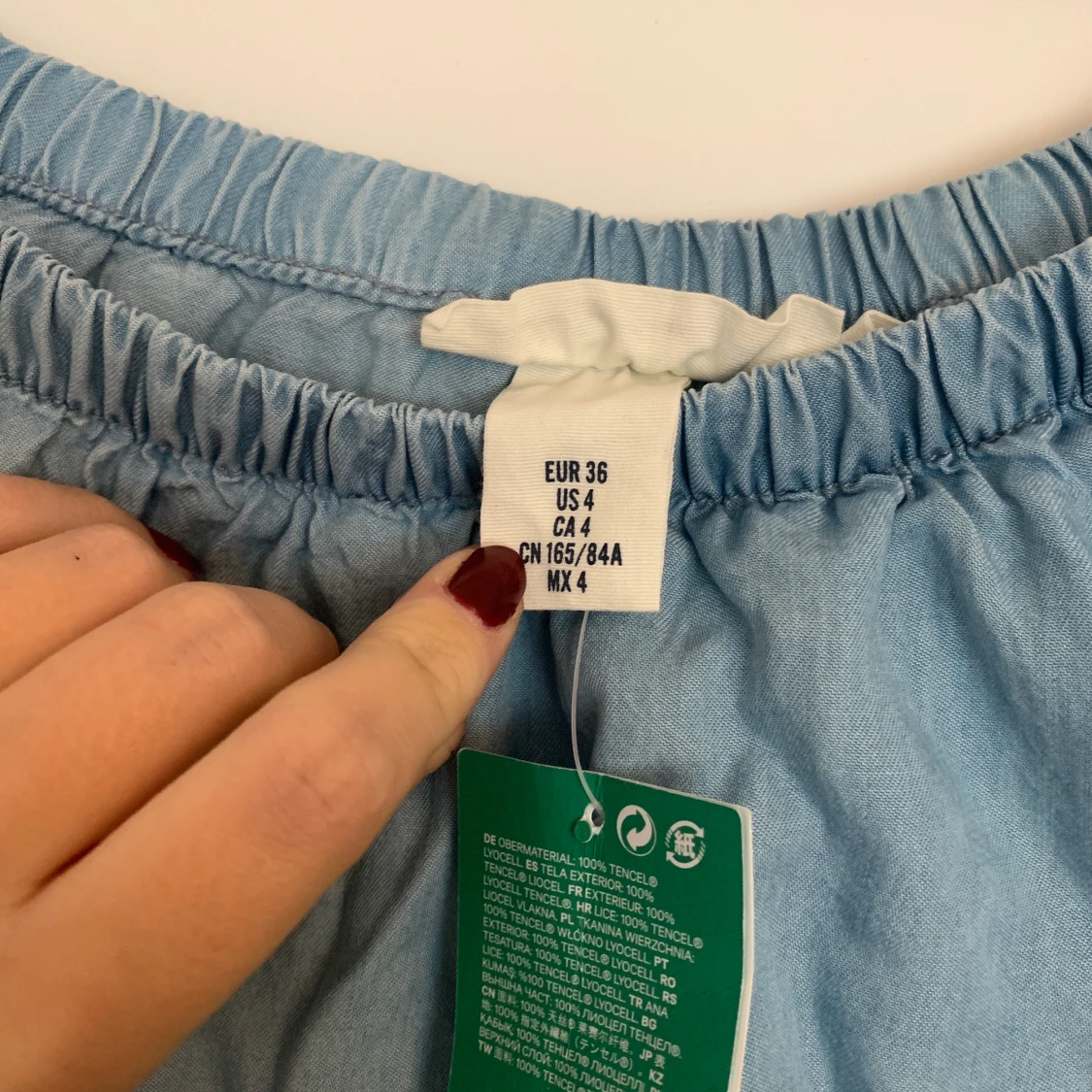 Denimklänning, off shoulder - 90