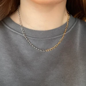 Guld/silver halsband - 🤍💛Guldig/silvrig kedja💛 I lager: 3 st 💛 60 kr inkl frakt💛🤍