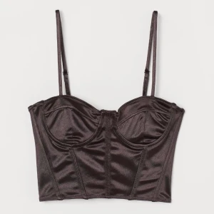 Brun korsett topp - Populära korsetten från HM som tyvärr är för liten för mig