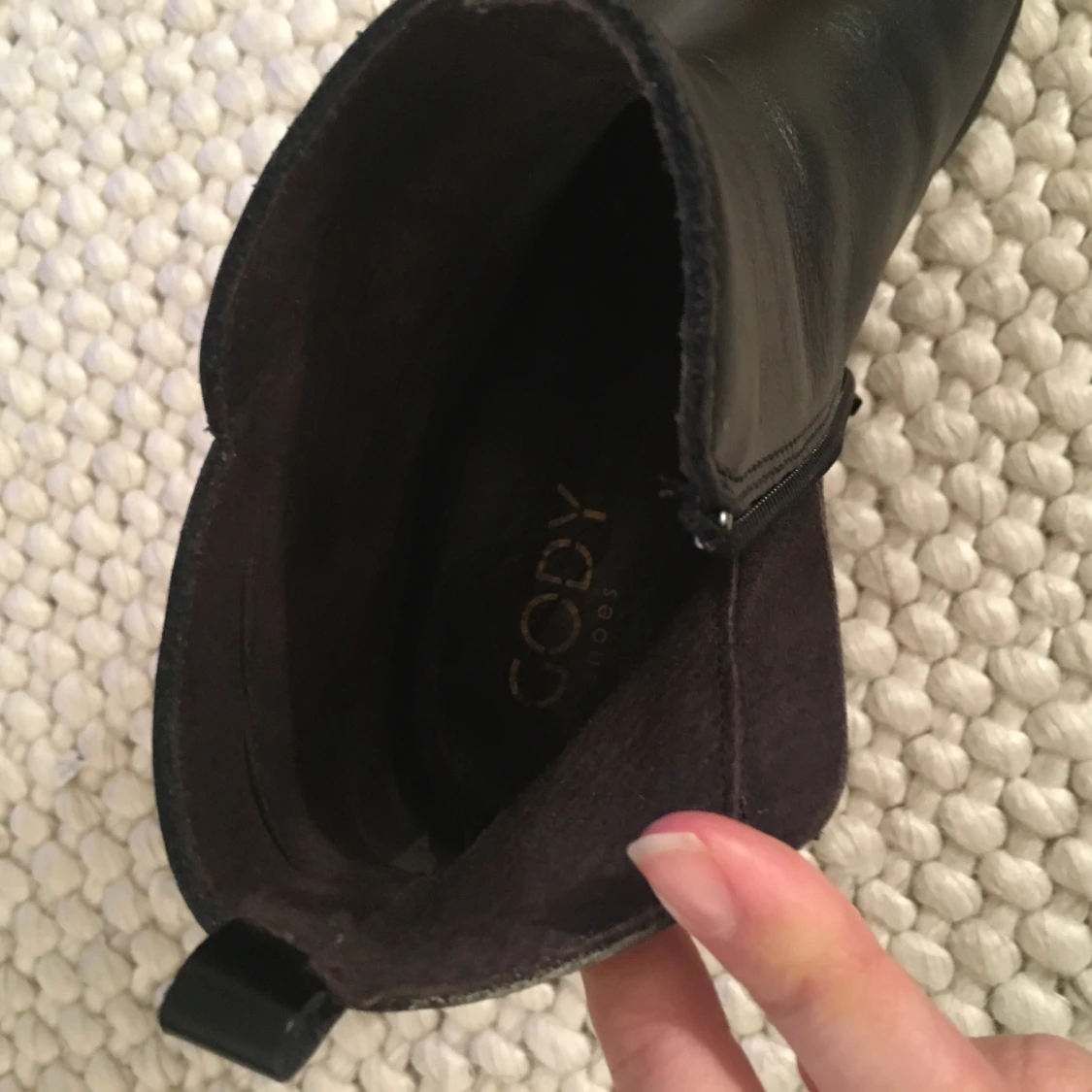 Nya svarta boots i skinn - 91