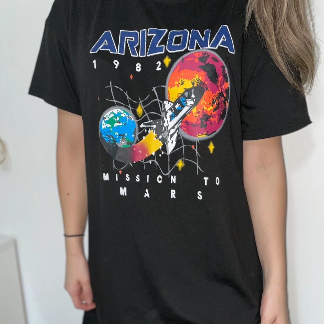 Oversized t shirt med tryck - 91